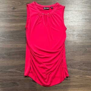 7th Avenue Design Studio New York & Co Sleeveless Fuchsia Pink Tank Ruched